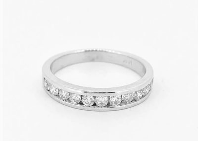 Channel-Set Diamond Band