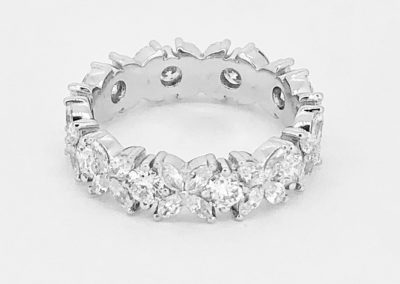 Marquise and Round Diamond Band